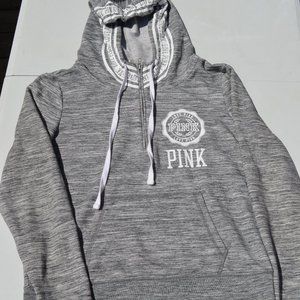PINK Quarter-zip Hoodie with front pocket